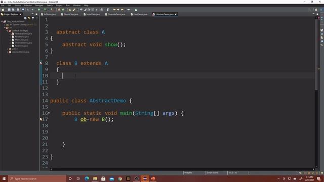 Java Abstract Class in Malayalam |Java programming in Malayalam |Core Java tutorial in Malayalam смотреть онлайн