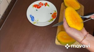 Как правильно и красиво разрезать манго, и не порезать руку.