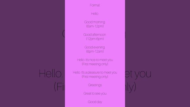 Как бы ты сказал Привет? How would you say Hi?