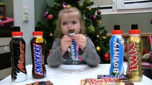 Жидкие батончики Snickers, Mars, Bounty, Twix. Хочешь ешь, а хочешь пей!