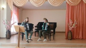 "В ЗЕМЛЯНКЕ" Дуэт баянистов.