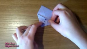 Как быстро сложить цветок из бумаги  Простое Оригами