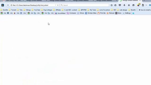 Draw back of Document Write Method in JavaScript   --   English 07-vlr training