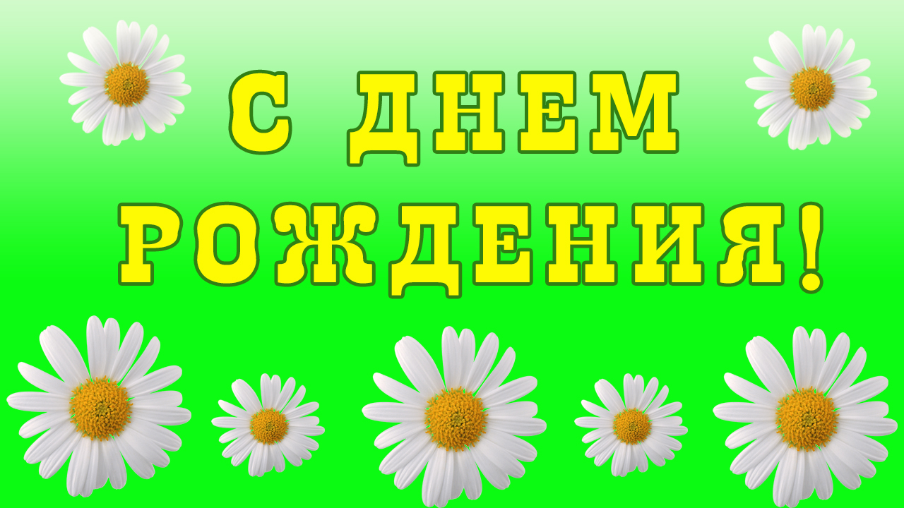 С Днем Рождения! Яркое позитивное поздравление