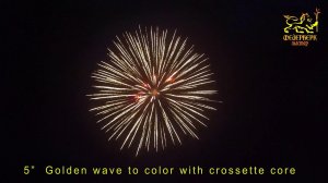 5”  Golden wave to color with crossette core