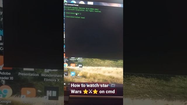 How watch star wars in command prompt