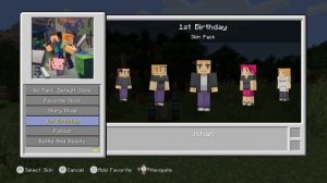 Minecraft: Wii U Edition - 1st Birthday Skin Pack