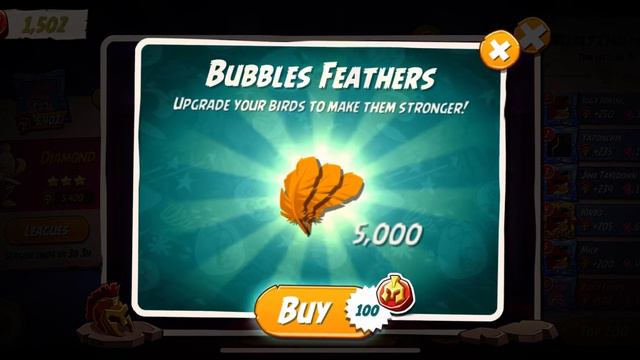 Angry Birds 2 | Spending my arena coins | Bubbles Atlantean Hat | feathers for bubbles | AB2 |