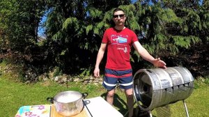 Мангал с Нержавейки из Пивной Бочки Своими Руками ! Недорогой, Надежный, Практичный и Долговечный !
