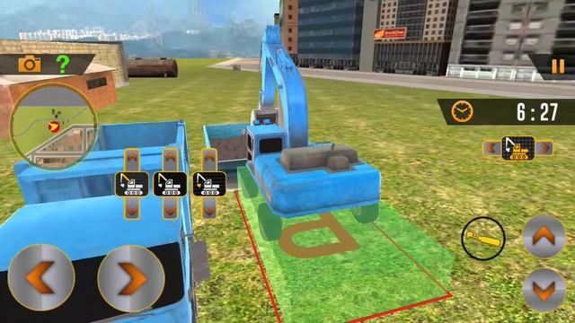 Грузовик с песком-игра-строитель тяжелого крана-экскаватора| Земляные работы детские игры ekskavato смотреть онлайн