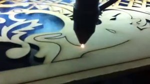 Лазерная резка МДФ, решётка радиатора