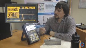 Работа с дефектоскопом УД3-103. Настройка глубиномера наклонного ПЭП