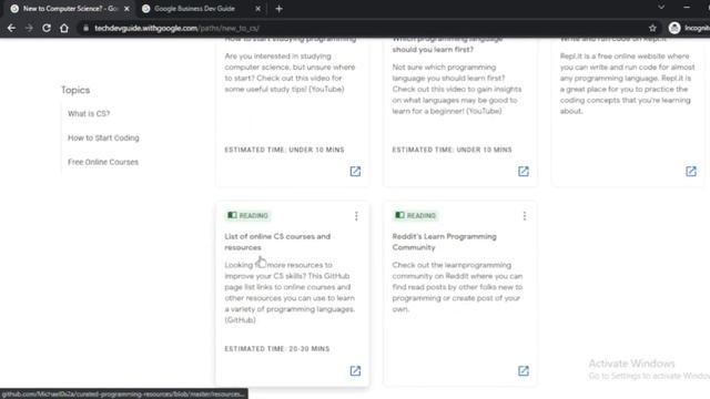 Google Tech Dev Guide | Learn DSA Python JavaScript Rect Free Placement Course Certificate