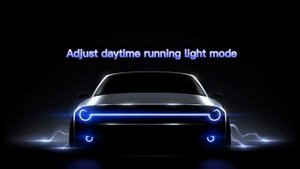 LED лента подсветки крышки капота с функцией бегущего повоота