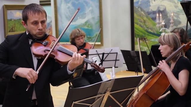 06 Квартет "Classic" и Е.Ледовской "Адажио для скрипки E мажор" В.А.Моцарт смотреть онлайн