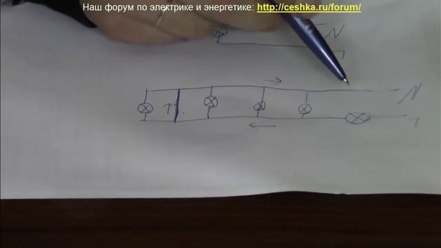 Подробное объяснение поиска КЗ при помощи лампы-контрольки смотреть онлайн
