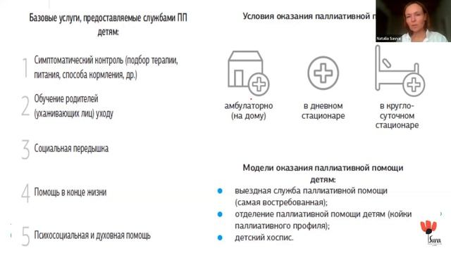 Философия и основы паллиативной помощи детям. Н.Н. Савва. Благотворительный вебинар 12.04.2023