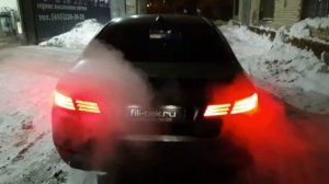 Разводка выхлопной системы BMW 5er F10 2 литра. Спортивные глушители