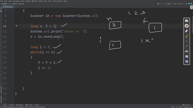 N Factorial | Java Program смотреть онлайн