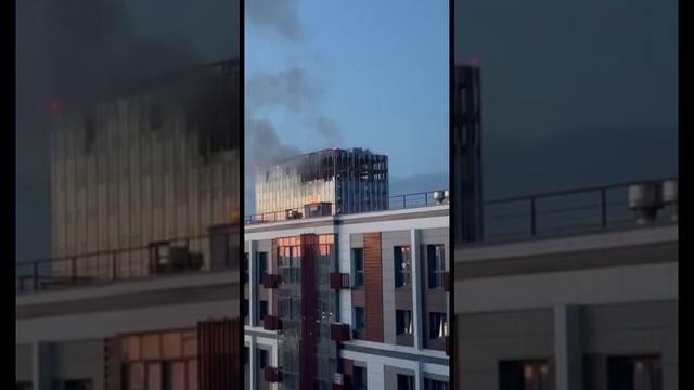 По двум зданиям в Москве ударили беспилотники