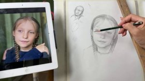 Учимся рисовать портрет.