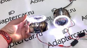 Маски для линзы Hella 3R С Ангельскими глазками CREE(ДХО) + режим притухания