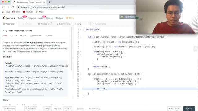 Leetcode 472. Concatenated Words Solution Explained смотреть онлайн