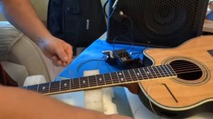 Проверка темброблока акустической гитары без установки, проблемы.