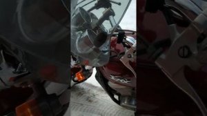Холодный старт Хонда врх 400 после зимы