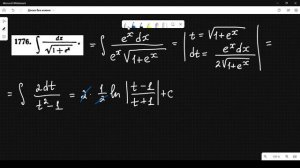 #1776 Номер 1776 из Демидовича | Неопределённый интеграл