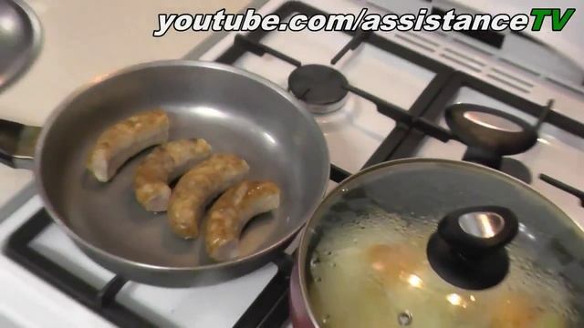 Как жарить домашние колбаски