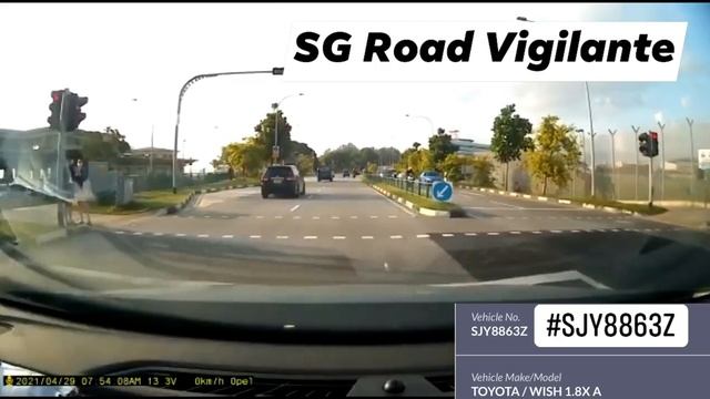 29apr2021 nicoll drive #SJY8863Z toyota wish fail to conform to red light signal смотреть онлайн