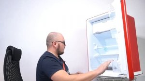 Идеальный для дачи! Компактный холодильник в ретро стиле DEXP RF-SD110RMA/R