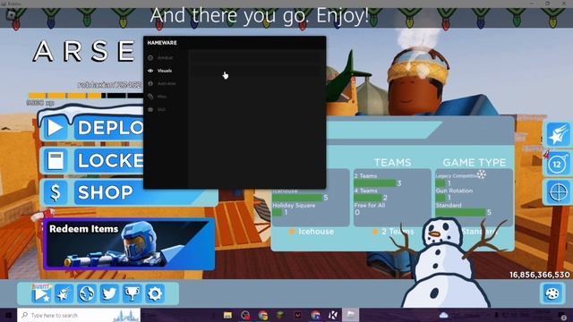 Arsenal Roblox Aimbot Script смотреть онлайн