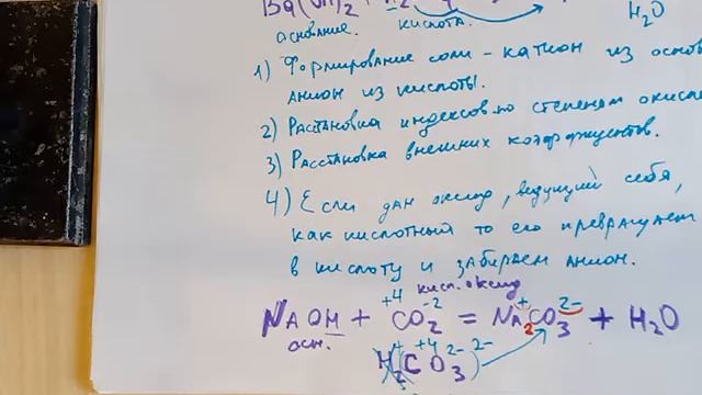 Кислотные, основные и амфотерные свойства. Реакции