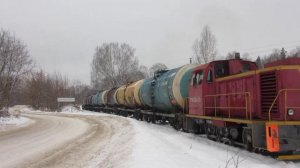 ТГМ23Д-131, подъездной путь от станции Киселиха