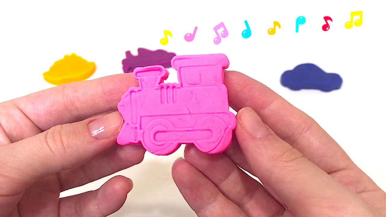 Учим транспорт.Лепим транспорт из пластилина Play Doh. Лепка для детей.