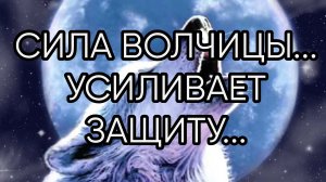 СИЛА ВОЛЧИЦЫ. УСИЛИВАЕТ ЗАЩИТУ...ПРОСТО СЛУШАТЬ ИЛИ ЧИТАТЬ...
