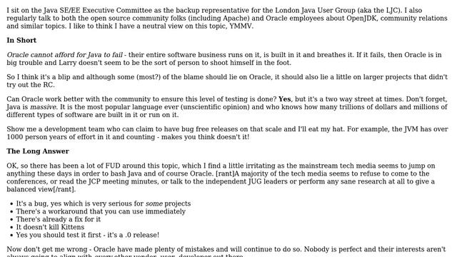 What is Oracle's commitment to Java? смотреть онлайн