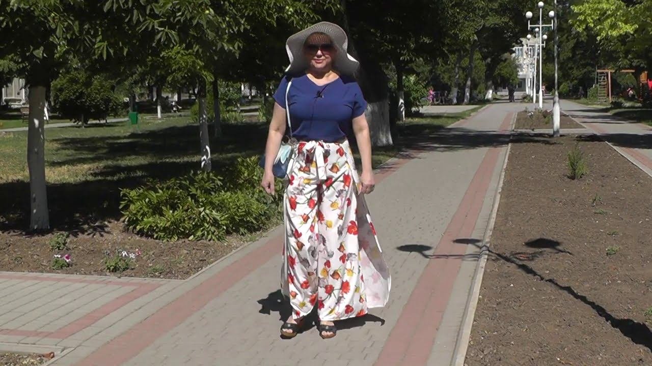 Шьем летние брюки без выкройки на запах - за один час!