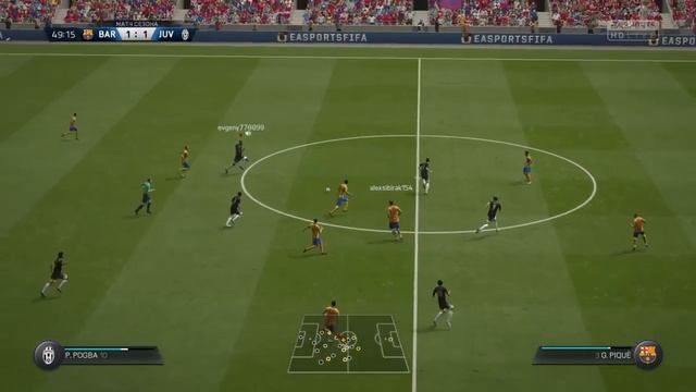 Юве разрывает Барселону FIFA16 смотреть онлайн