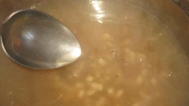 Cуп из белых грибов с перловкой