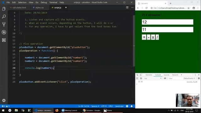 Creating a simple calculator using in Javascript | How to build a calculator using in javascript|