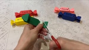 DIY: Конфеты ОРИГАМИ Из Бумаги *** Декор На День Рождения *** Поделки Из Бумаги *** Origami Candy