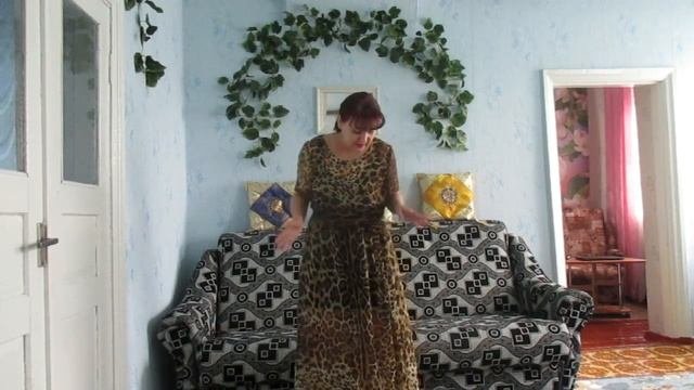 Как  сшить  шифоновое летнее  платье. Сшила  шифоновое  леопардовое  платье.