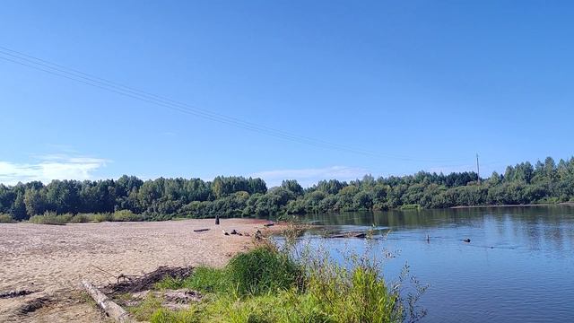 Река Ветлуга. Пляж. смотреть онлайн