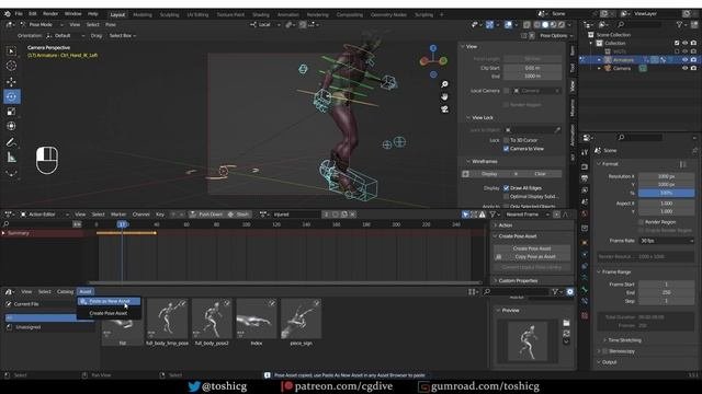 Blender Pose Library Tutorial