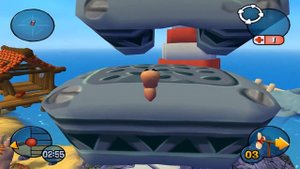 Worms 3D Прохождение #11 Метание через ограждение [ЧЕРВЯКИ в 3D]