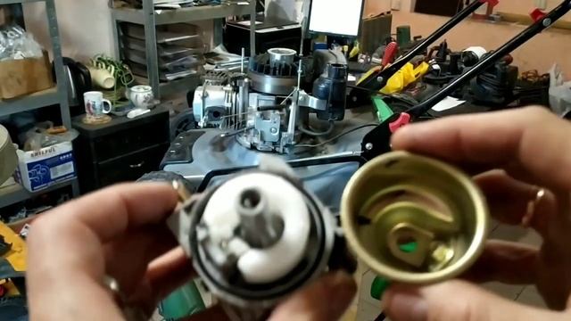 Ремонт бензиновой косилки "Татра Гарден". смотреть онлайн