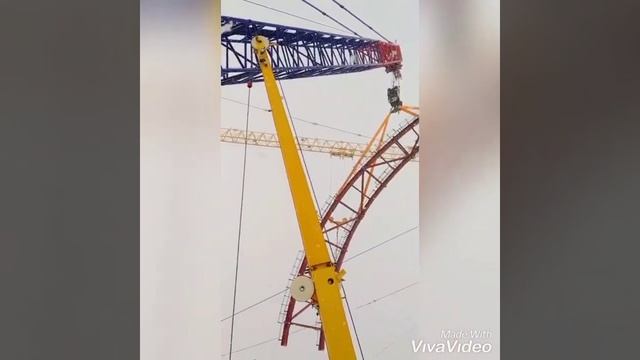 Монтаж лепестка главного купола главная мечеть Астаны. смотреть онлайн